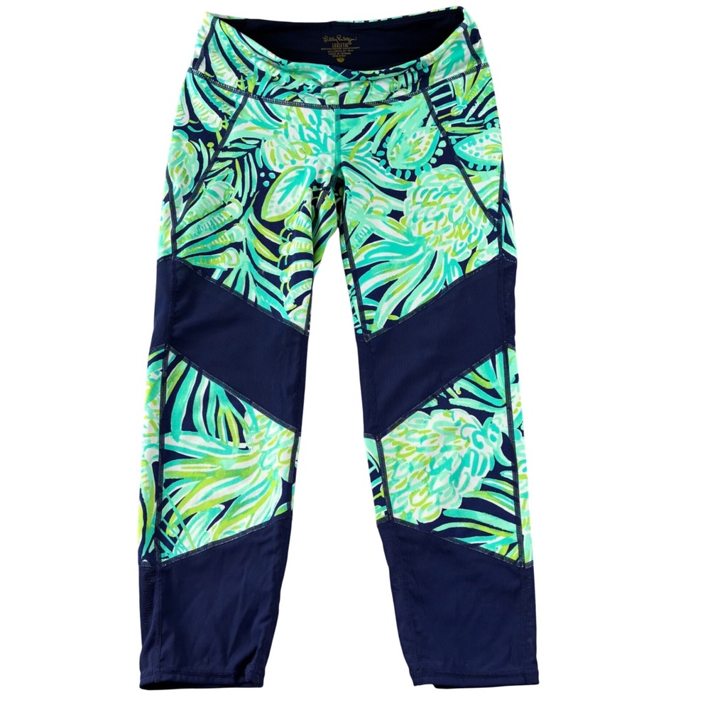 Lilly Pulitzer Luxletic Thea Weekender Party Like A Flock Star Cropped Preppy